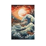 Alta calidad: Japanese Style Is Trash póster utiliza lienzo y tintas de alta calidad para garantizar que el póster no se arrugue, sea resistente a la decoloración y tenga un color vibrante.