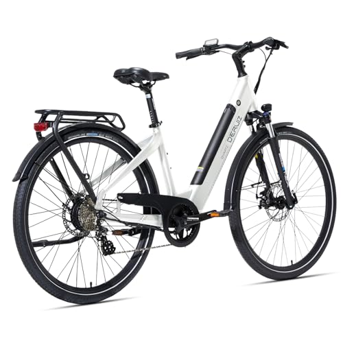 DERUIZ E-Bike Quartz,28 Zoll Trekking Elektrofahrrad, E Bike Damen und...