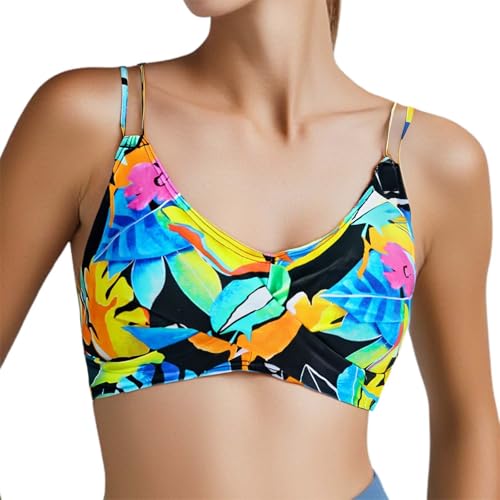 Maillot de bain deux pièces élégant grande taille chic avec design tendance multicolore
