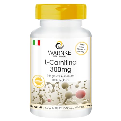 L-Carnitina liquida 300mg - 100 Licaps - Liquido Carnipure | Warnke Vitalstoffe - Qualità da farmacia tedesca