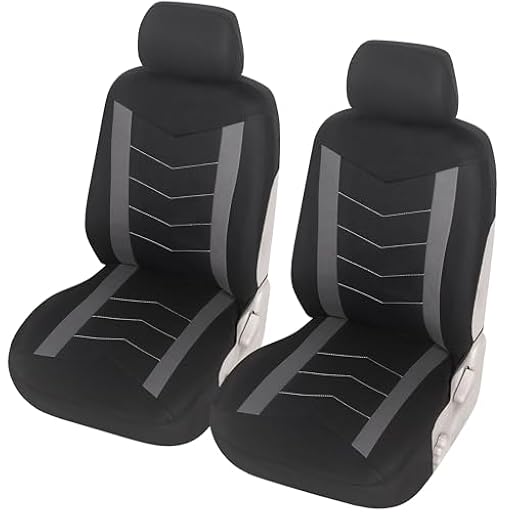Upgrade4cars Fundas Asientos Delanteros Coche Universales Negro Gris | Funda de Asiento Universal para Delantero (Conductor y Copiloto) | Ya disponible en tu tienda friki favorita! En mundofriki.es!