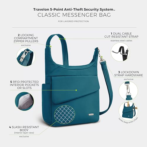 Image of Travelon Anti-Theft Classic Messenger Bag