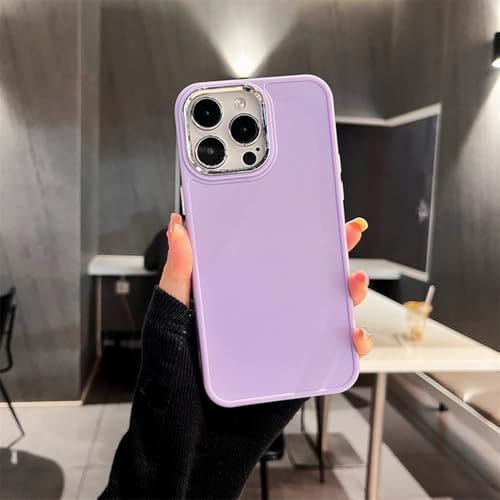 Coque de téléphone à lentille électrolytique antichoc pour iPhone 14 Pro Max silicone