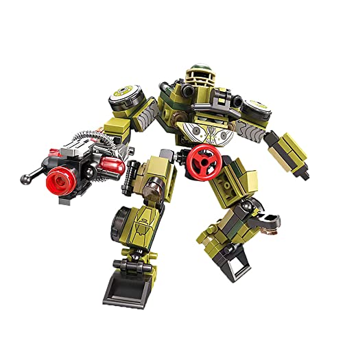 Military Mecha Building Kit (283Pcs), War Robot Building Block Toys, Weapon Mecha Action Figure Model, Boys Collectible Mecha Toys, Children's Birthday Gift(4129) #TOP26