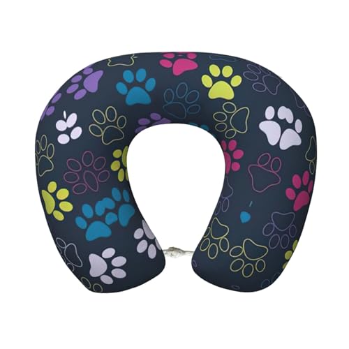 Almohada de cuello de poliéster negra tamaño único miniatura 1