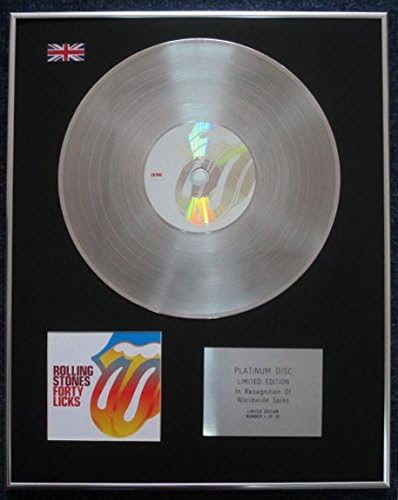 Rolling Stones - Limited Edition CD Platinum LP Disc - 40 Licks
