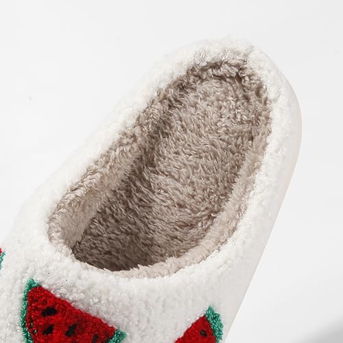 Image of Women's Men's Cute Fuzzy Heart Slippers Memory Foam Fluffy Couple Slippers Cozy House Indoor Outdoor Shoes