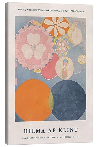 Tableau sur toile Hilma af Klint illuminant votre salon de touches orange énergisantes