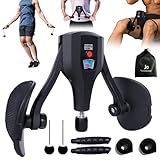 Hiyoga Thigh Trainer 0-132 lbs Adjustable Resistance Pelvic Floor Muscle Kegel Exerciser, Thigh Exerciser & Booty Trainer for Women & Men, Pelvic Floor Exercise Workout Machine (Black)