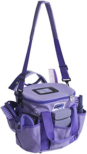 HIPPO-TONIC Kit de pansage ?Pro 3? - Violet - L 28 x l 18 x h 23 cm