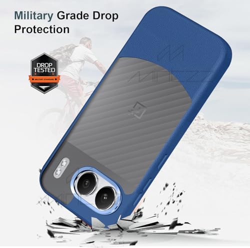 Image of MINTZZ Ultra-Hybrid Shockproof Back Cover Case for OnePlus Nord 4 | Camera Protection Bump | Premium Grip | Shockproof Back Cover for OnePlus Nord 4 Blue