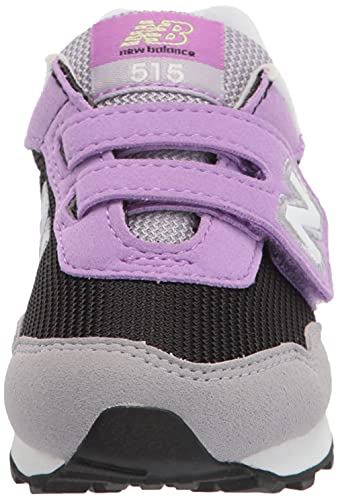 New Balance Kid's 515 V1 Hook And Loop Sneaker, Black/Heliotrope, 5 M Us Toddler (1-4 Years) #TOP1