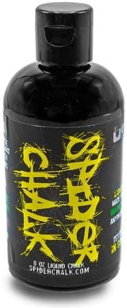 SPIDER CHALK Tiza líquida para levantamiento de pesas Extreme Grip de 8 onzas, fabricada en los Estados Unidos, grado de laboratorio para