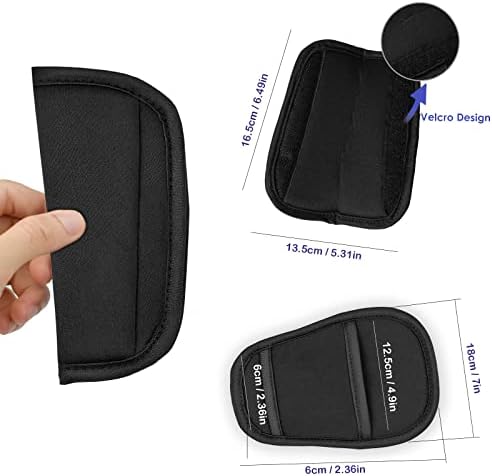 HAOSEA Belts Pads Shoulder Strap and Crotch Cover Universal Baby Stroller Car Seat Strap Covers Soft Seat Belt Cushion fits Most car seat