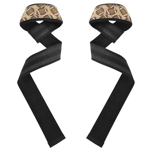 Nander Coffee Colored Rugby Weight Lifting Straps for