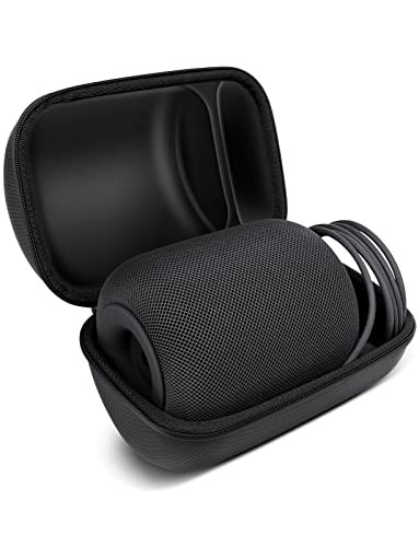 HomePod Travel Case, Carry Bag With Holding Strap Drop, Protection Dust Cover Shockproof Carrying Case For Apple HomePod Speaker (Black)