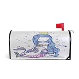 Petite sirène Licorne Boîte aux lettres Coque météo magnétique Fade/résistant aux intempéries étoiles Cœur Poisson Maison décoratifs Boîte aux lettres Wrap 64.7 * 52.8 cm 52.6*45.8cm multicolore