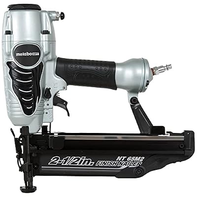 Metabo HPT NT65M2S Pneumatic Finish Nailer, 16 Gauge, 1-Inch up to 2-1/2-Inch Finish Nails, Integrated Air Duster, Selective Actuation Switch, 360-Degree Exhaust Portal, 5-Year Warranty