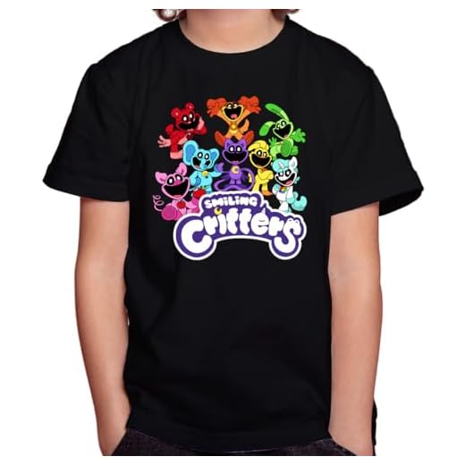 Camiseta Camisa Infantil Juvenil Menino Menina Smmiling MOD-01 Critteerss (BR, Numérico, 6, Regular, Preta)
