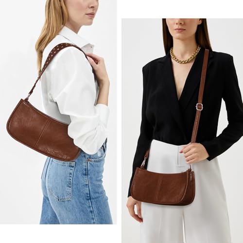 Bolso de hombro para mujer estilo retro pequeño miniatura 2