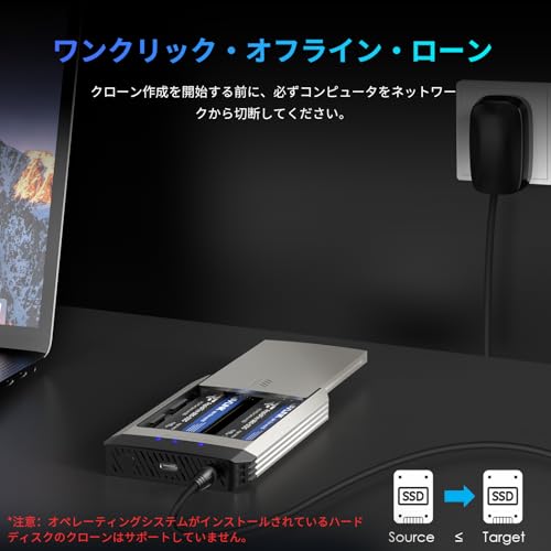 WAVLINK NVMeクローナー NVMe + NVMe(ST348) の商品画像 2