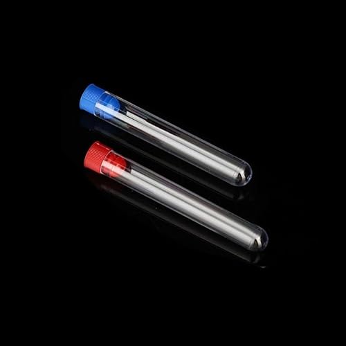 PS �v���X�`�b�N������ 12 × 75 �~�����[�g�� (5 �~�����b�g��) �N���A�q�A�������������ǃZ�b�g�܂��͐ԃL���b�v 50 ��(Red Caps (50pcs))