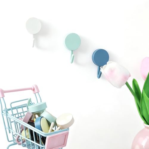 5 Pcs Colorful Hooks,Heavy Duty Cute Colorful Key Holder,Self Adhesive Hooks,Self-Adhesive Wall Hook,for Storage Various Items and Home Accessories,Hanging Keys Towels Wallets Scarves - Image 2