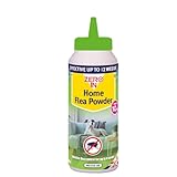 Zero In Home Flea Powder - 300 g. Off-Pet Treatment Controls Fleas and Larvae in the Home, Preventing Reinfestations. Ready-To-Use. Treats Carpets and Soft Furnishings, Green