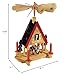 Kurt Adler Wood Alpine House Carousel with Candles, 12-Inch