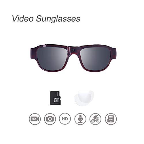 OHO Video Sunglasses, 16GB Ultra HD Outdoor Sports Action Camera with Built in