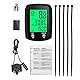 Fahrradtacho, GPS-Fahrradcomputer, Fahrradtacho, Tachometer, Rutschfestes Silikon, Outdoor-Radfahren (Black)