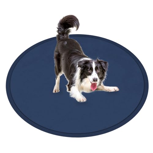 Tapis rond pour chiens stressés solution apaisante lavable 100 cm - 2