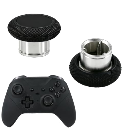 2 Pack Elite 2 Controller Short Thumbsticks Replacement for Xbox Elite Series 2 Controller,0.39in Standard Height Concave Magnetic Analog Short Joysticks Replacement for Elite Series 2 Core (Black)
