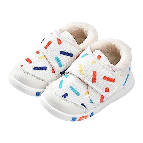 Baby Sneakers Boys and Girls Autumn and Winter Cartoon Print Soft Bottom Toddler Shoes Non Slip Soft High Tops Size 11