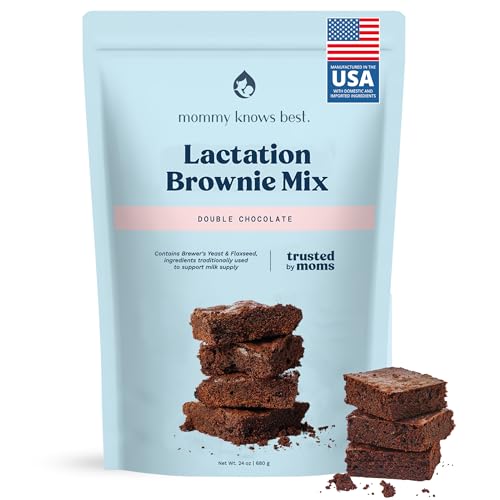 Image of Lactation Brownie Mix Breastfeeding Supplement - Double Chocolate Breast Milk Support Snack Alternative to Lactation Cookies to Boost Breastmilk Supply Increase