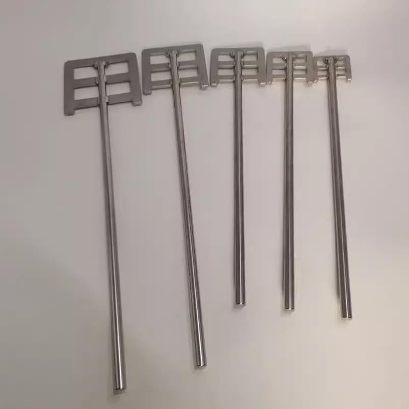 304 Stainless Steel Stirring Blade - 40mm to 120mm Square Stir Paddle with Rod for Laboratory Dispersion(70x8x300mm)