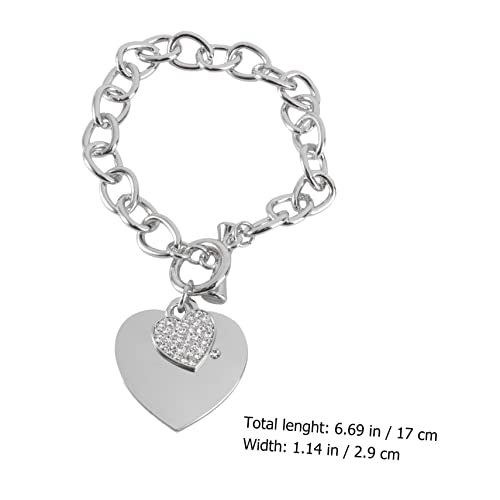 Bracelet de cœur à la mode collier d'ornement chaîne poignet filles - 2
