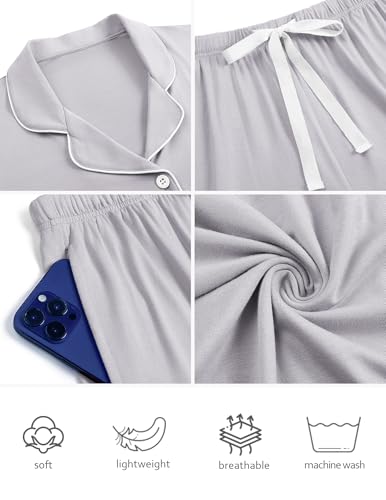 Image of HNG Pajama Sets for Women 2 Piece PJ Sets Short Sleeve Lounge Set Fashion Sleepwear XS-3XL