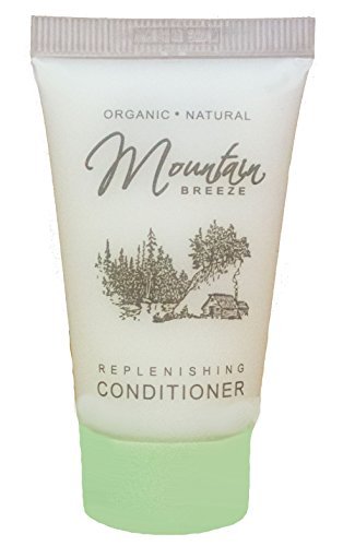 Mountain Breeze Conditioner, Hotel Toiletries Bulk,1 oz, Travel Size Conditioner, Amenities for Guest Hospitality, Motel, AirBnB, Gym, Luxury (Case of 300)