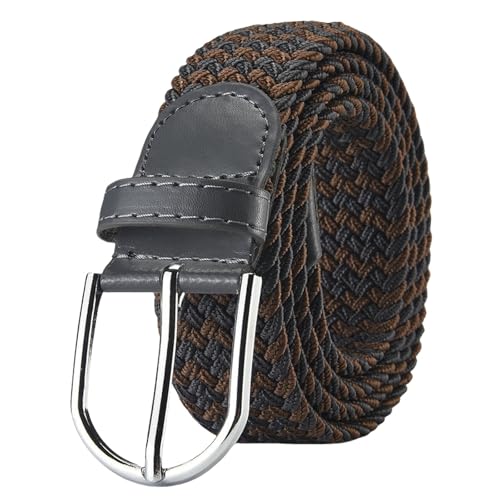 Ceinture élastique tressée sans trou pour homme et femme ajustable et confortable