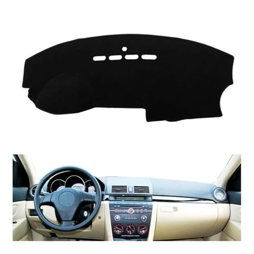 Tapis de tableau de bord pare-soleil pour les trajets d'été en Mazda 3