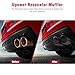Upower Pack of 2 Carbon Fiber Exhaust Tip Tailpipe 2.5 Inch Inlet 3.5