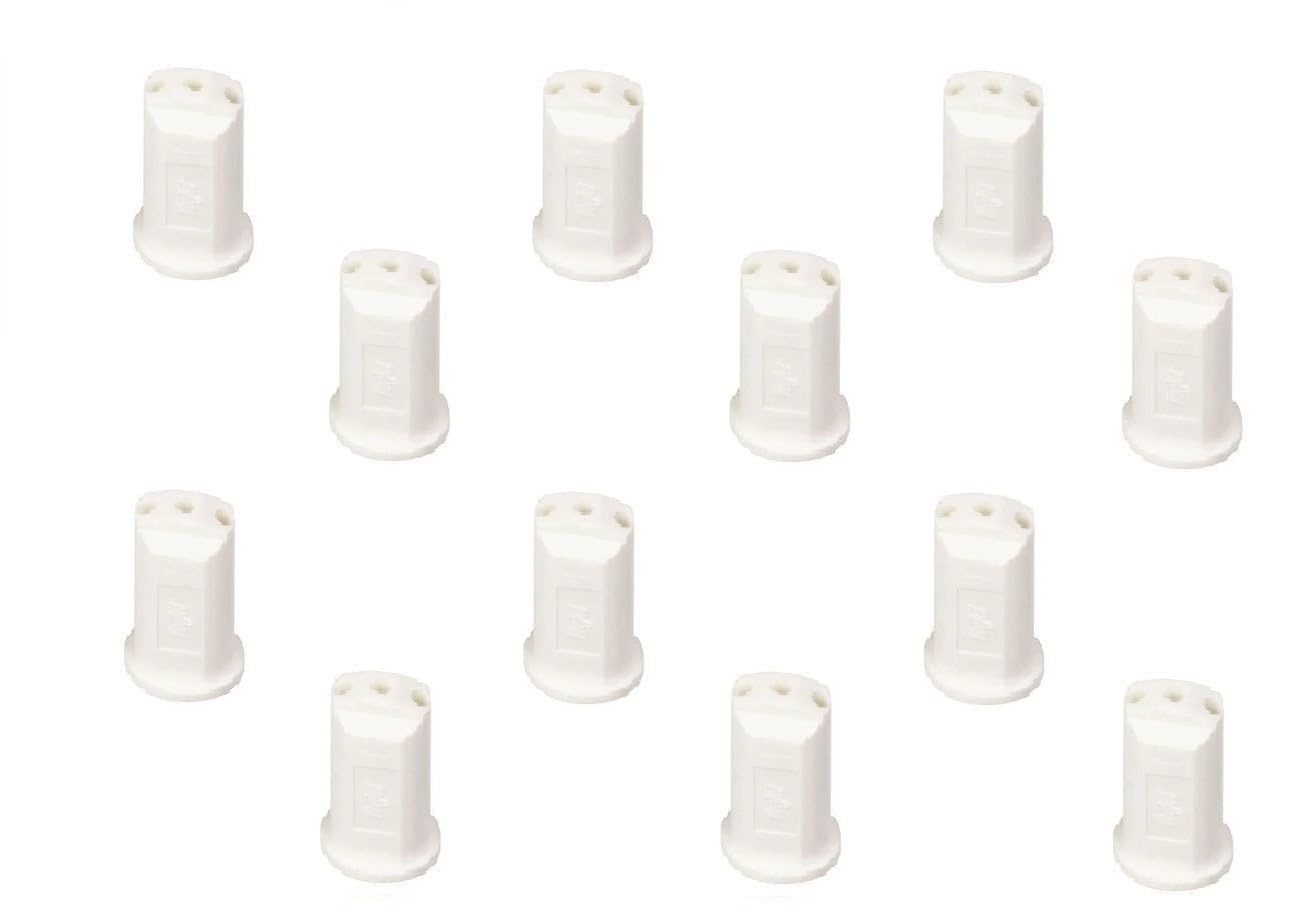 Pack of 12 - TeeJet Stream-Jet SJ-3 3-Stream Outlet Spray Tip 0.80 GPM @ 40 PSI Farmer Bob's Parts SJ3-08-VP
