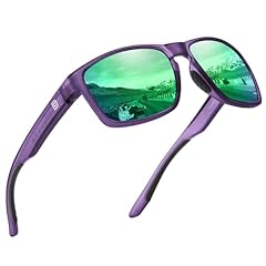 Matte Purple Frame Revo Green Lens