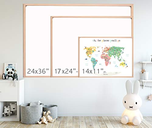 "Oh The Places You'll Go" Children's Illustrated World Map Poster (14X11") Global Nursery Art - Perfect For Nursery Decor, Bedroom Decor, Playroom Map And Classroom Map- Educational Kid's Room Map #TOP6