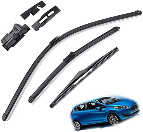 SPAZZOLE TERGICRISTALLO PER FORD FIESTA 2002-2008 55 40 CM ANTERIORI AERO FLAT - Foto 13