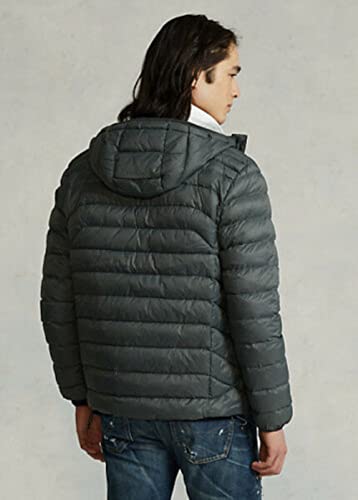 POLO RALPH LAUREN Men's Lightweight Hooded Bleeker Jacket (Grey, Medium)4
