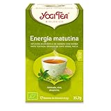Yogi Tea, Energía Matutina - Infusión Ayurvédica de hierbas y especias con hierba mate, granos de café y té verde - 17 bolsitas (35,7g)