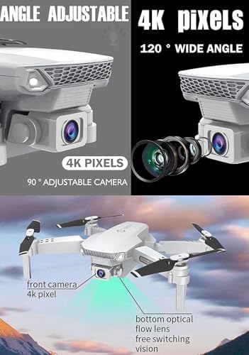 Image of BrUsHlEsS-fOlDaBlE-DrOnE-WiTh-hQ-WiFi-cAmErA-ReMoTe-cOnTrOl-fOr-kIdS-QuAdCoPtEr-wItH-GeStUrE-SeLfIe-fLiPs-bOuNcE-MoDe-aPp-oNe-kEy tAkE-OfF (E88)