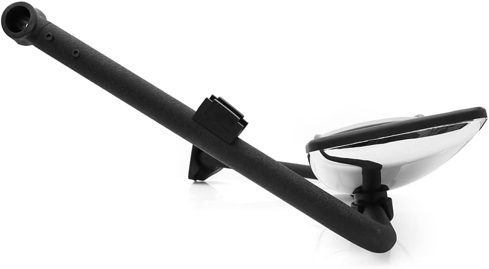 INIONE Chrome Door Mirror Assembly with Arm Fit 2002-2018 for International 4100 4200 4300 4400 8500 Trucks, Left/Driver Side